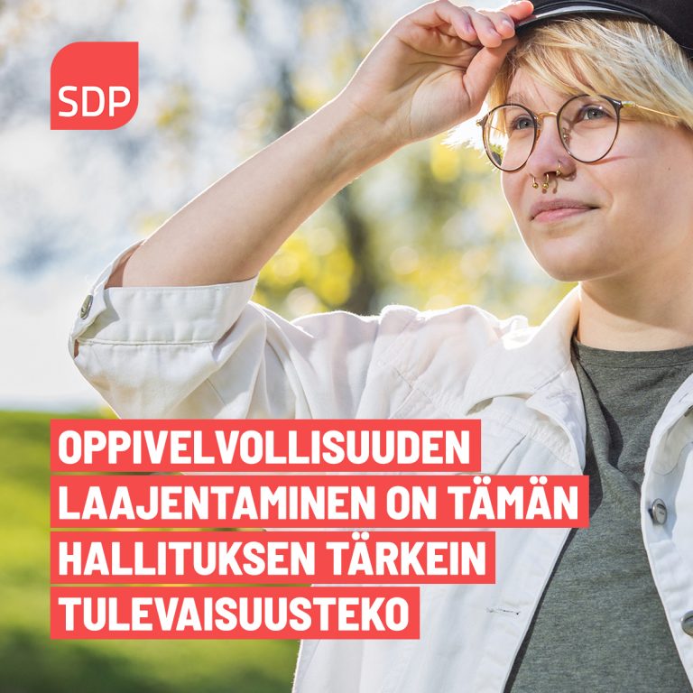 Oppivelvollisuuden laajentamisella pidetään kiinni jokaisesta nuoresta