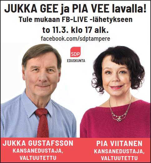 Facebook-live to 11.3 klo 17 alkaen – tule mukaan!