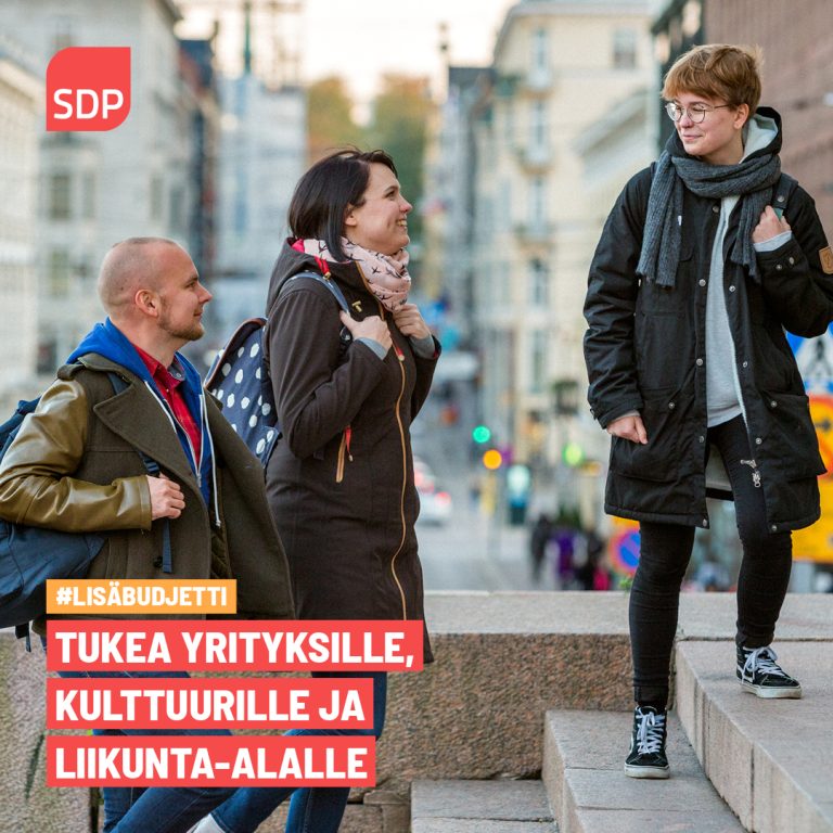 Hallitus esittää tukea yrityksille, kulttuurille ja liikunta-alalle