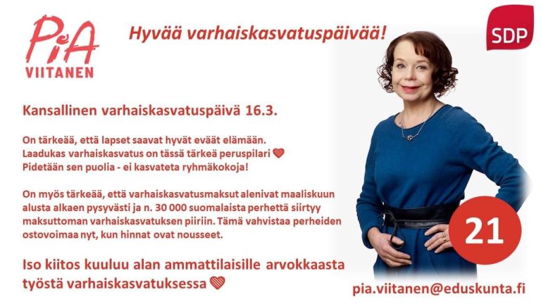 Hyvää varhaiskasvatuspäivää