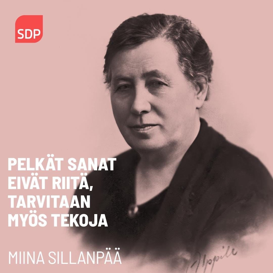 Hyvää Miina Sillanpään ja kansalaisvaikuttamisen päivää 1.10.