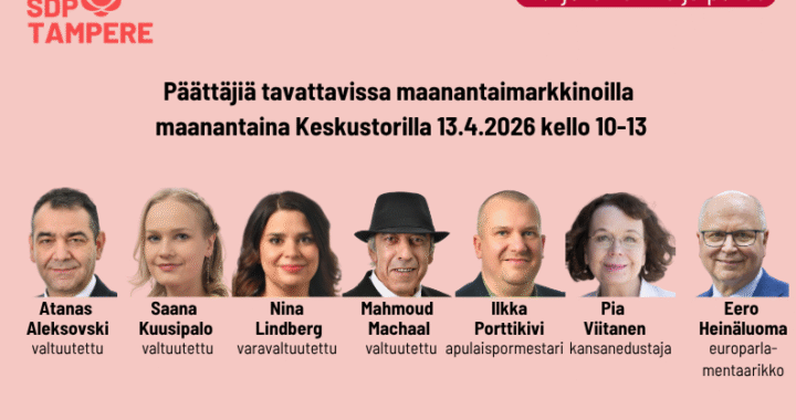 Tavataan Keskustorin markkinoilla 13.4.2026