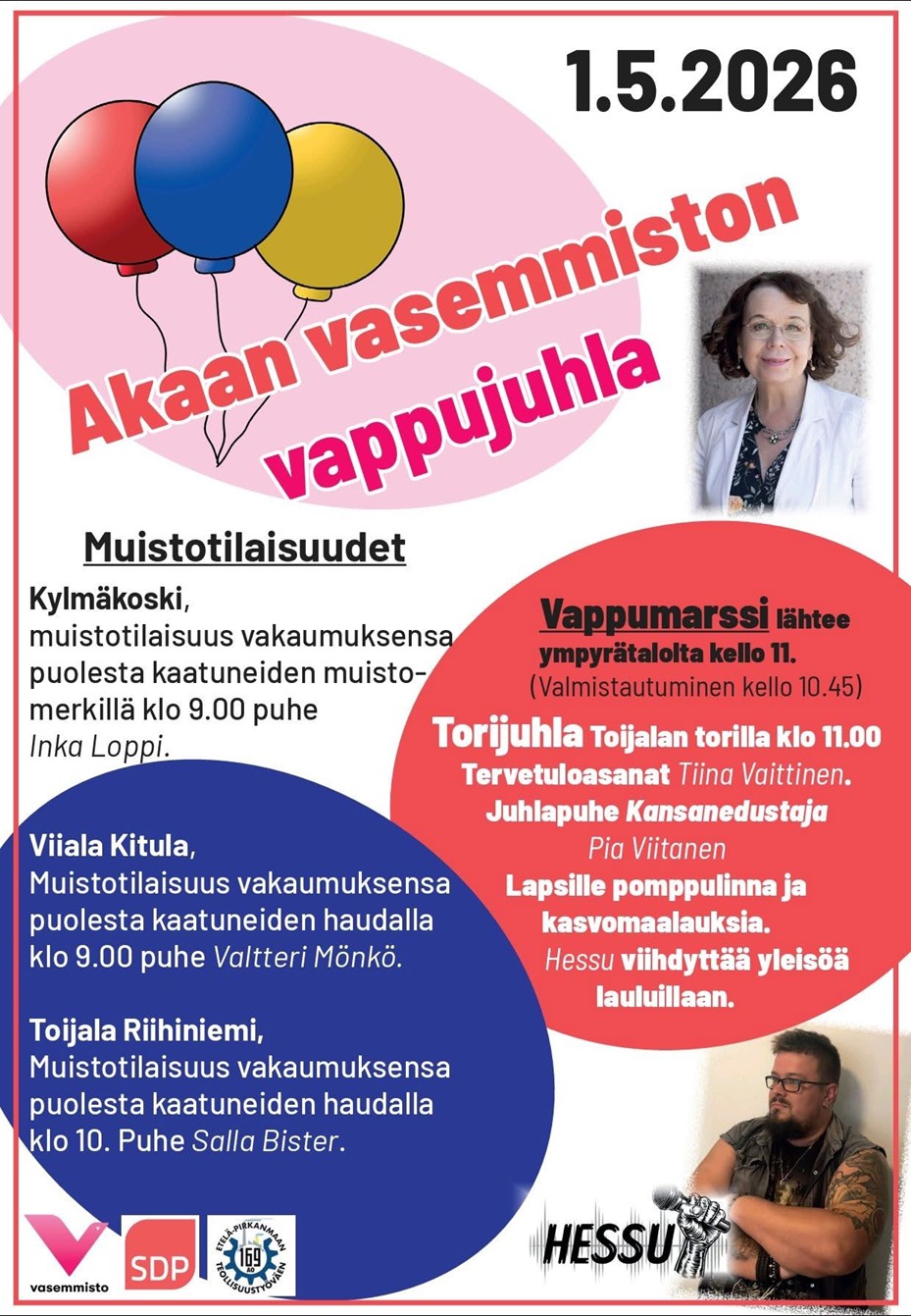 Vappujuhla Akaassa 1.5.2026