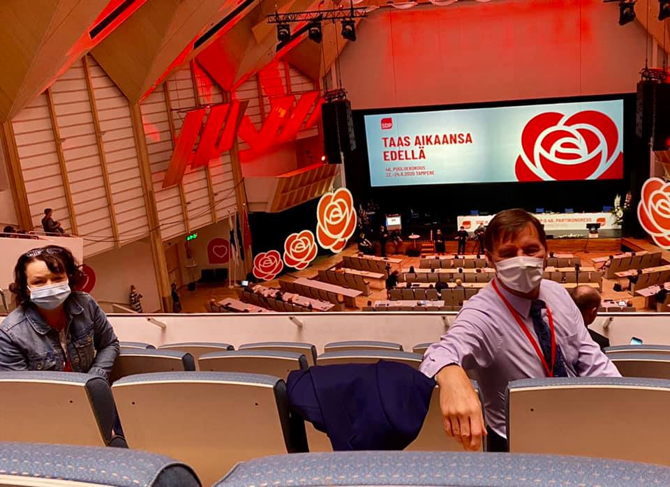 SDP:n puoluekokous Tampere-talossa