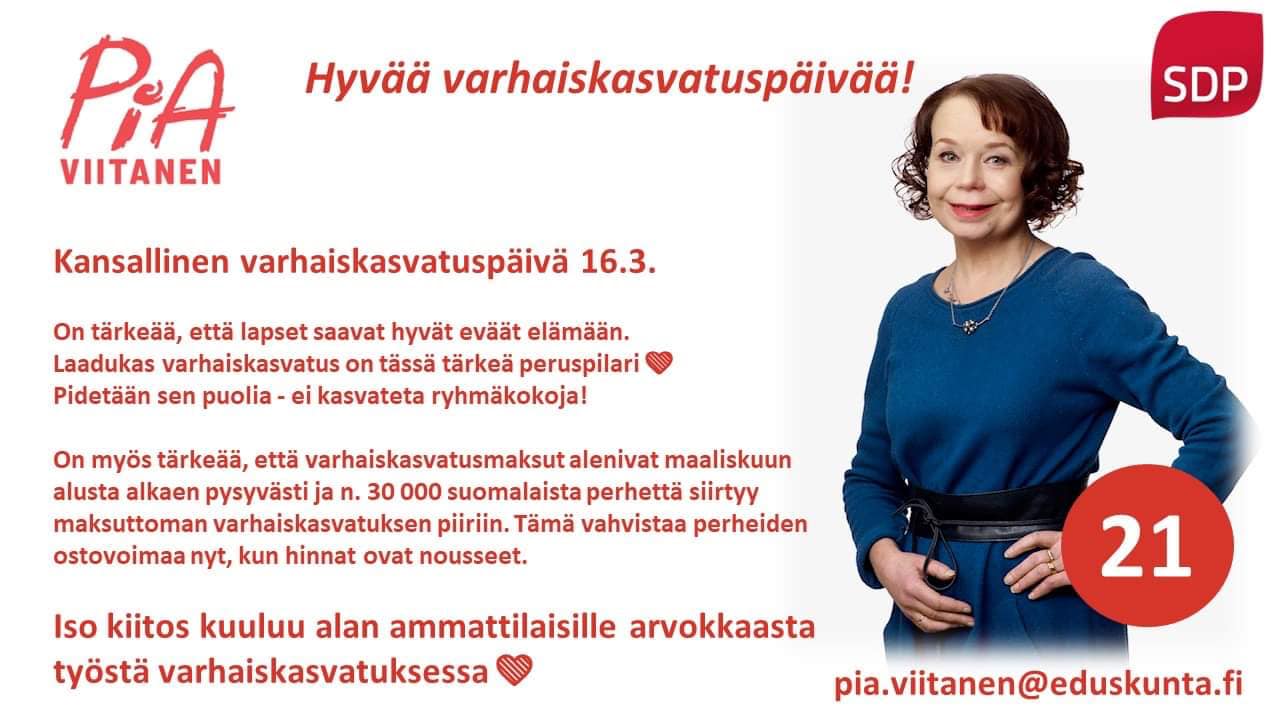Hyvää varhaiskasvatuspäivää